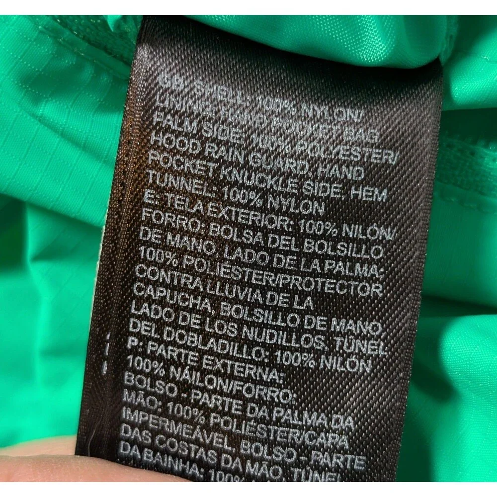 The North Face Size XS Venture Rain Jacket Green HyVent 2.5L Waterproof Shell - Picture 8 of 11